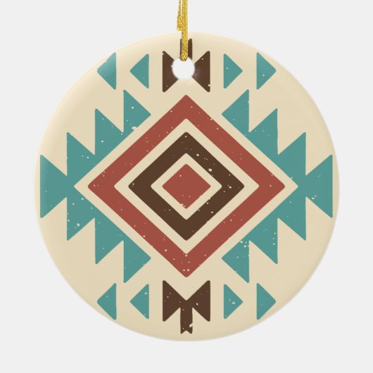 Southwestern Desert Keramisch Ornament (Achterkant)