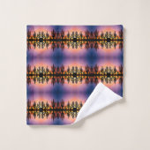 Southwestern Desert Landscape Cactus Sunrise Image Bad Handdoek (Wasdoekje)