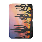 Southwestern Desert Landscape Cactus Sunrise Image Badmat (Voorkant Verticaal)