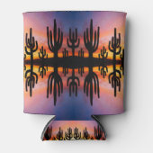 Southwestern Desert Landscape Cactus Sunrise Image Blikjeskoeler (Voorkant)