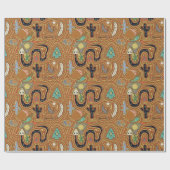 Southwestern Desert Life Christmas Wrapping Paper Cadeaupapier (Vlak)