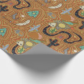 Southwestern Desert Life Christmas Wrapping Paper Cadeaupapier (Hoek)