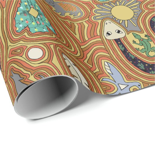 Southwestern Desert Life Christmas Wrapping Paper Cadeaupapier (Rol Hoek)