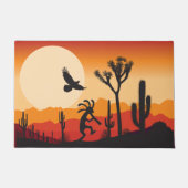Southwestern Desert Sun Kokopelli Doormat Deurmat (Voorkant)