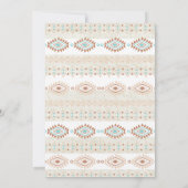 Southwestern Desert Wedding Kaart (Achterkant)