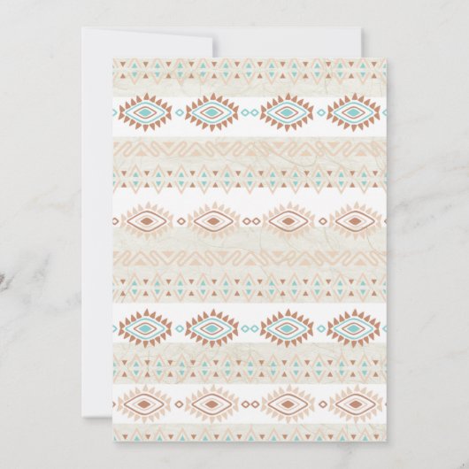 Southwestern Desert Wedding Kaart (Achterkant)