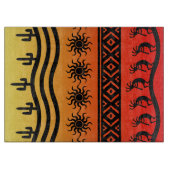 Southwestern Design Kokopelli Glass Cutting Board Snijplank (Voorkant)