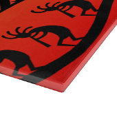 Southwestern Design Kokopelli Glass Cutting Board Snijplank (Hoek)