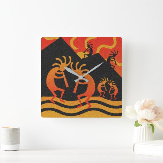 Southwestern Design Kokopelli Wall klok (Huis)