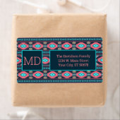 Southwestern Ethnic Geometric Aztec Etiket (Insitu)