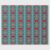 Southwestern Ethnic Geometric Cadeaupapier (Vlak)