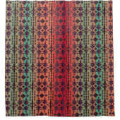 SouthWestern Evening Skies Ombre Pink en Aqua Douchegordijn (Voorkant)