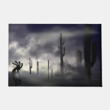 Southwestern Foggy Desert Kokopelli Halloween
