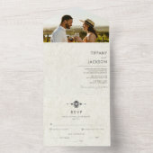 Southwestern foto bruiloft all in one uitnodiging (Binnen)