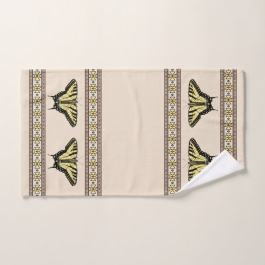 Southwestern Gellow Swallowtail Butterfly Bath T Bad Handdoek (Handdoek)