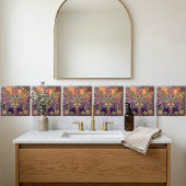 Southwestern Geometric Floral Cactus Desert Tegeltje