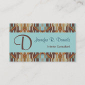 Southwestern Geometric Interior Consultant Visitekaartje (Voorkant)