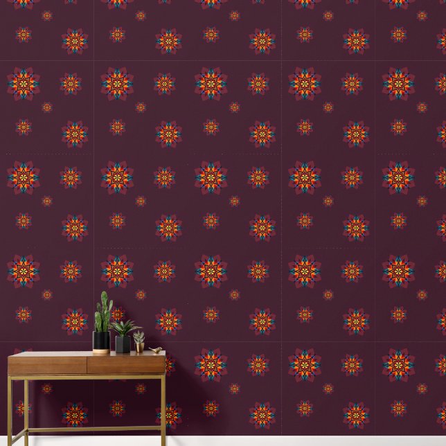 Southwestern Geometric Pattern Behang (Hal)
