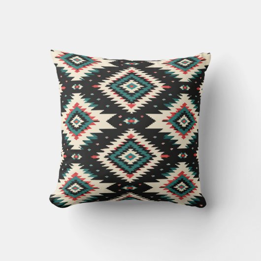 Southwestern Geometric Pattern Pillow  Kussen (Voorkant)