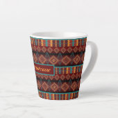 Southwestern geometrisch etnisch patroon latte mok (Rechterhoek)