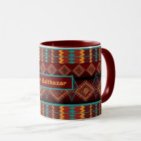 Southwestern geometrisch etnisch patroon