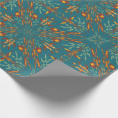 Southwestern Golden Sun Ray Colors Pattern Cadeaupapier (Hoek)