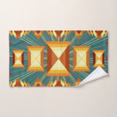 Southwestern Golden Sun Rays Indian Blanket Design Bad Handdoek (Handdoek)