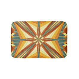 Southwestern Golden Sun Rays Indian Blanket Design Badmat