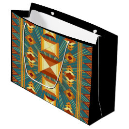 Southwestern Golden Sun Rays Indian Blanket Design Groot Cadeauzakje