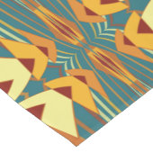 Southwestern Golden Sun Rays Indian Blanket Design Korte Tafelloper (Hoek)