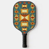 Southwestern Golden Sun Rays Indian Blanket Design Pickleball Paddle (Voorkant)