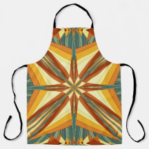 Southwestern Golden Sun Rays Indian Blanket Design