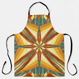 Southwestern Golden Sun Rays Indian Blanket Design Schort