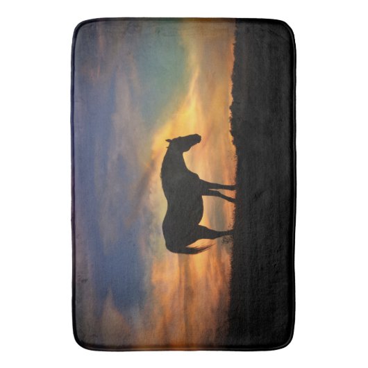 Southwestern Horse Bath Mat (Voorkant Verticaal)