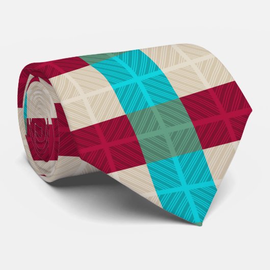 Southwestern Hypnotic Diamond Pattern Stropdas (Opgerold)