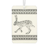 Southwestern Jackrabbit Geometrisch Ontwerp Custom Luchtverfrisser (Achterkant)