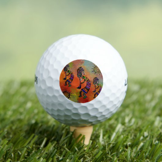 SOUTHWESTERN KOKOPELLI ART GOLFBALLEN (Insitu Shirt)
