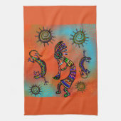 SOUTHWESTERN KOKOPELLI ART THEEDOEK (Verticaal)