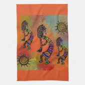 SOUTHWESTERN KOKOPELLI ART THEEDOEK (Verticaal)