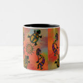SOUTHWESTERN KOKOPELLI ART TWEEKLEURIGE KOFFIEMOK (Voorkant rechts)