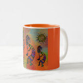 SOUTHWESTERN KOKOPELLI ART TWEEKLEURIGE KOFFIEMOK (Voorkant rechts)