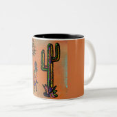 SOUTHWESTERN KOKOPELLI ART TWEEKLEURIGE KOFFIEMOK (Voorkant rechts)