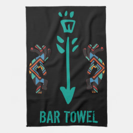 Southwestern Kokopelli Bar Towel Theedoek