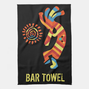 Southwestern Kokopelli Bar Towel Theedoek