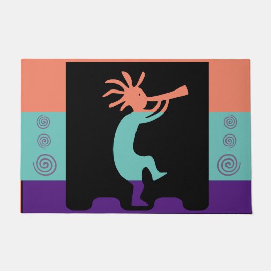 Southwestern Kokopelli Doormat Deurmat (Voorkant)