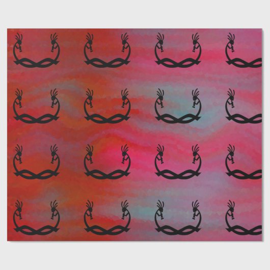 Southwestern Kokopelli Gift Cadeaupapier (Vlak)