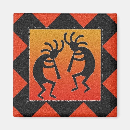 Southwestern Kokopelli Magneet (Voorkant)