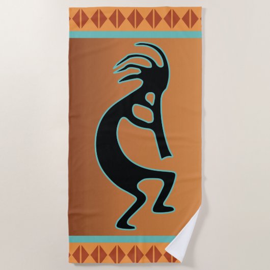 Southwestern Kokopelli Strandlaken (Voorkant)