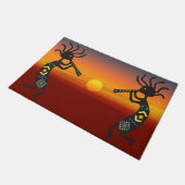 Southwestern Kokopelli Sunset Doormat Deurmat (Schuin)