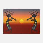 Southwestern Kokopelli Sunset Doormat Deurmat (Voorkant)